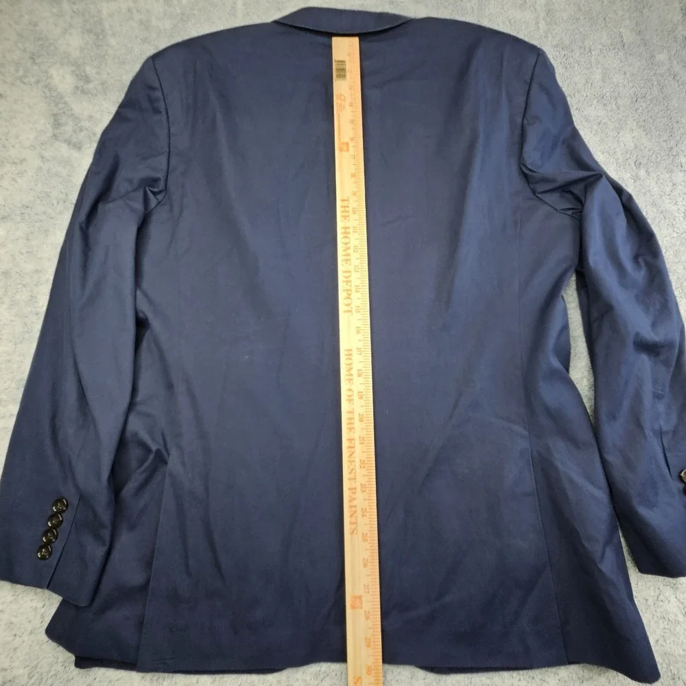J Crew Ludlow Blazer Men's 44R Navy Blue Sport Coat Slim Fit Cotton Jacket Italy